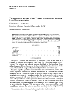 The systematic position of the Triassic ornithischian dinosaur