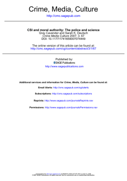 Crime, Media, Culture