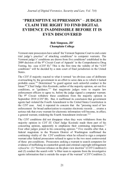 this PDF file - Journal of Digital Forensics, Security and Law