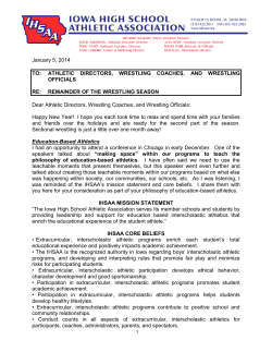 ATHLETIC DIRECTORS, WRESTLING COACHES, AND