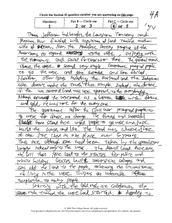 Sample Responses Q4 - AP Central