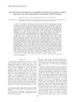 reconciling divergent interpretations of quaking aspen decline on