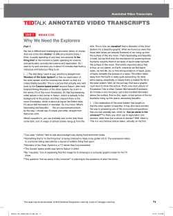 annotated video transcripts - National Geographic Learning