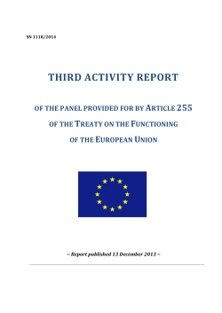 third activity report