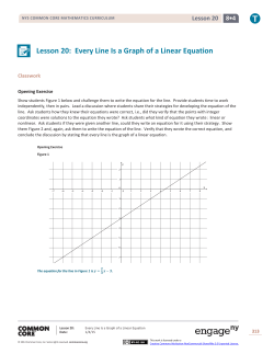Lesson 20: Every Line Is a Graph of a Linear Equation
