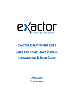 Microsoft Great Plains User Manual