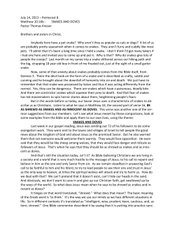 July 14, 2013 - Woodlawn Lutheran Church