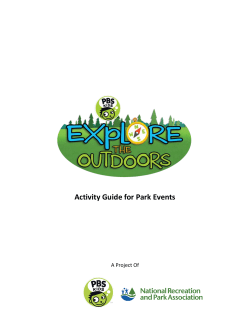 Activity Guide for Park Events