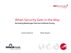 Certificate Pinning