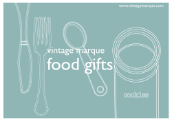 Newly Added Food Gifts Brochure