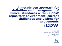 A metadriven approach for definition and management of clinical