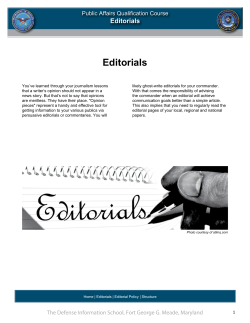 Editorials - Blackboard