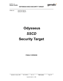 Odysseus SSCD Security Target