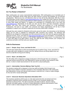 ShakeOut Drill Manual