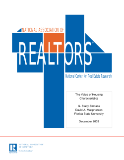 Executive Summary - National Association of Realtors