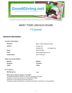 MARY TODD LINCOLN HOUSE