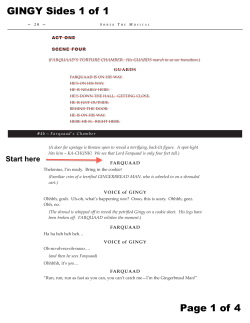 Shrek Libretto - Pittsburgh CLO