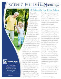 Scenic Hills Happenings - Trilogy Health Services