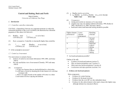 Control and Raising, Back and Forth