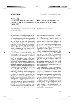 DISCUSSION Marika M&auml;gi CORPORATE POWER STRUCTURES