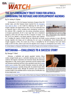 THE EU`S EMERGENCY TRUST FUND FOR AFRICA: COMBINING