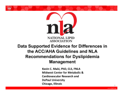 Data Supported Evidence for Differences in the ACC/AHA