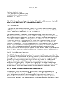 Comments of the APRN Workgroup on the Hospital