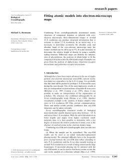Fitting atomic models into electron-microscopy maps