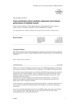 Creb coactivators direct anabolic responses and enhance