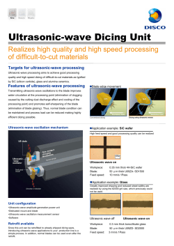 Ultrasonic-wave Dicing Unit