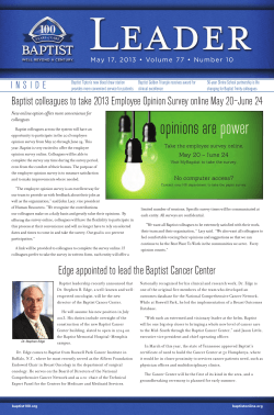 May 17, 2013 - Baptist Memorial Health Care