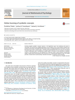 Online learning of symbolic concepts