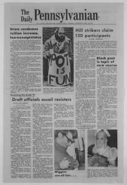 Hill strikers claim 130 participants Draft officials assail resisters