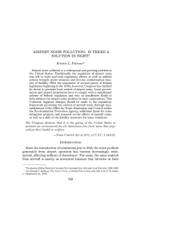 Airport Noise Pollution - ARECO.ORG -