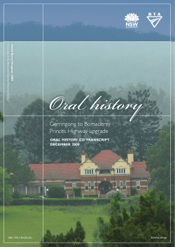Gerringong to Bomaderry Oral History CD