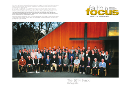 November 2014 - Reformed Churches of New Zealand