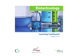 Biotechnology Learning Continuum
