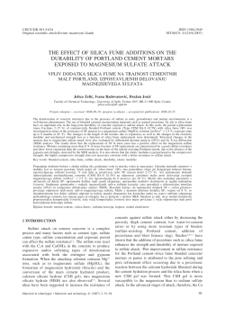 the effect of silica fume additions on the durability of portland cement