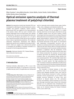 Optical emission spectra analysis of thermal plasma treatment of