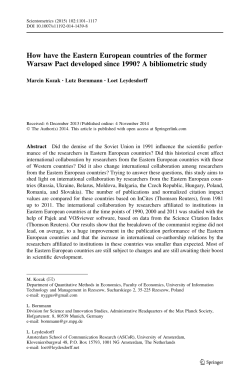 How have the Eastern European countries of the former Warsaw