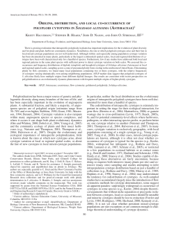 50 Polyploidization has been a major source of genetic and phy