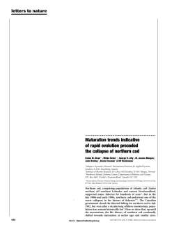 Maturation trends indicative of rapid evolution preceded the collapse