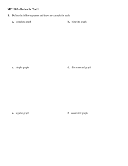 MTH 105 &ndash; Review for Test 1 1. Define the following terms and draw