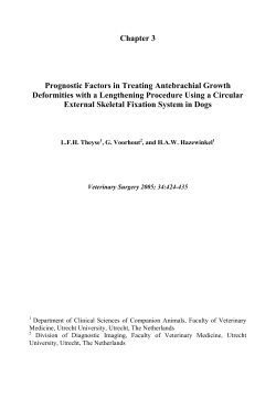 Prognostic Factors in Treating Antebrachial Growth Deformities with