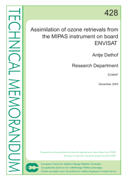 Assimilation of ozone retrievals from the MIPAS instrument