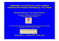 component activation of a high current radioisotope production