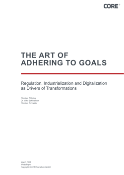 The Art of Adhering to Goals