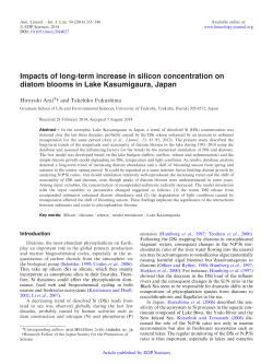 Impacts of long-term increase in silicon concentration on diatom