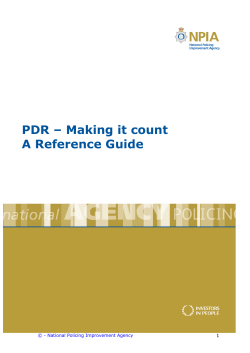 PDR &ndash; Making it count A Reference Guide