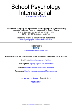 International School Psychology